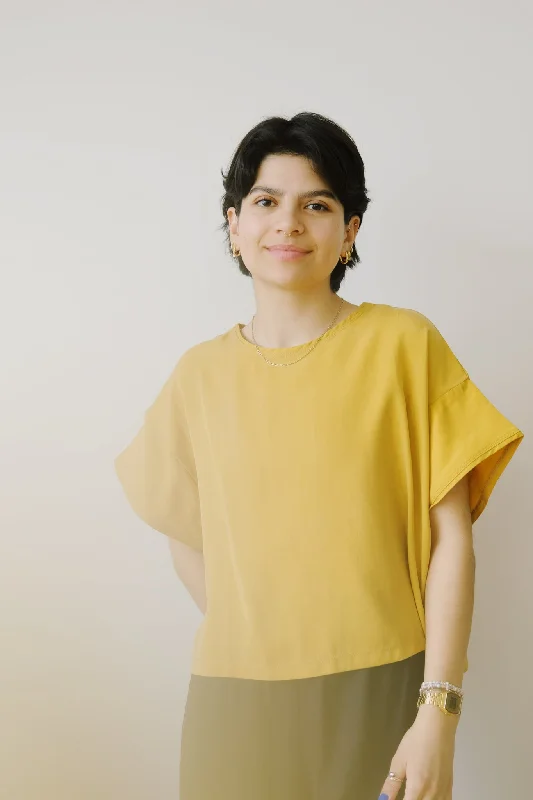 Midnight Sale top - laura - sunny yellow