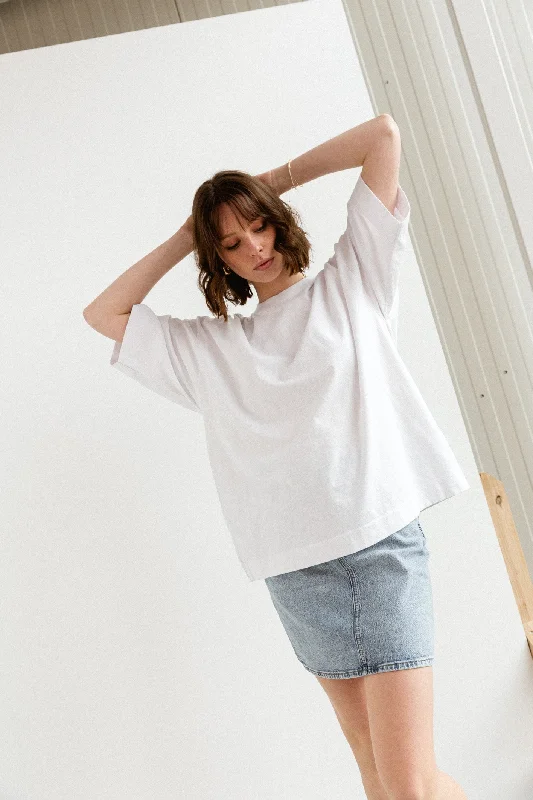 Year-End Sale Laweville Oversized Tshirt White