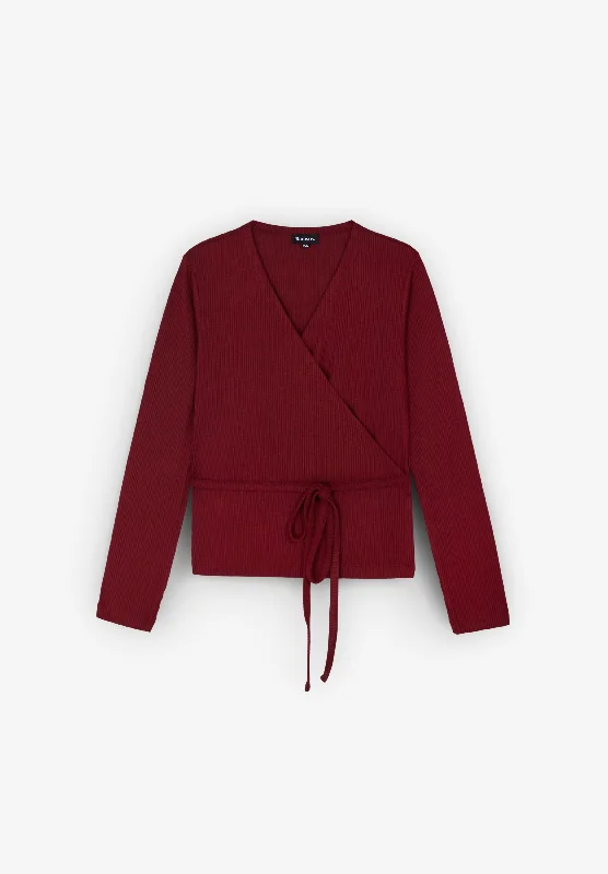 Exclusive Preview RAMSOS  | CROSSED KNIT SWEATER