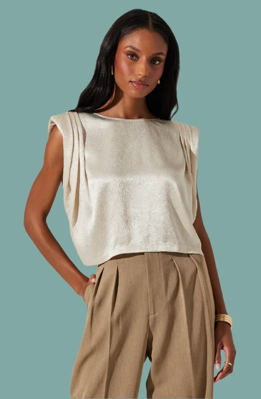 Early Access Isola Boxy Shoulder Pad Top