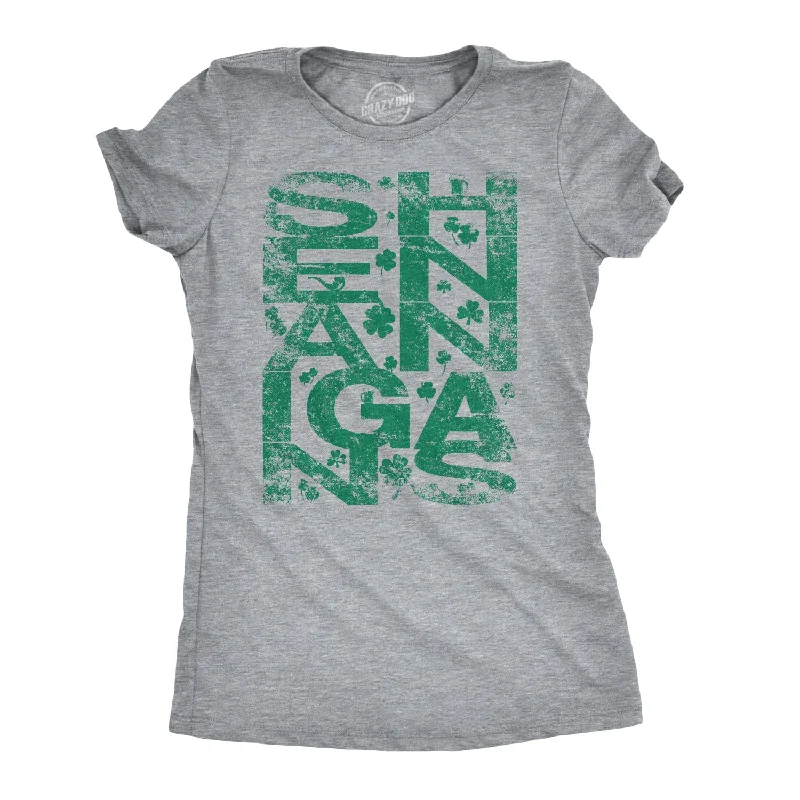Exclusive Weekend Offers Inside Shenanigans Covered In Clovers Women's T Shirt