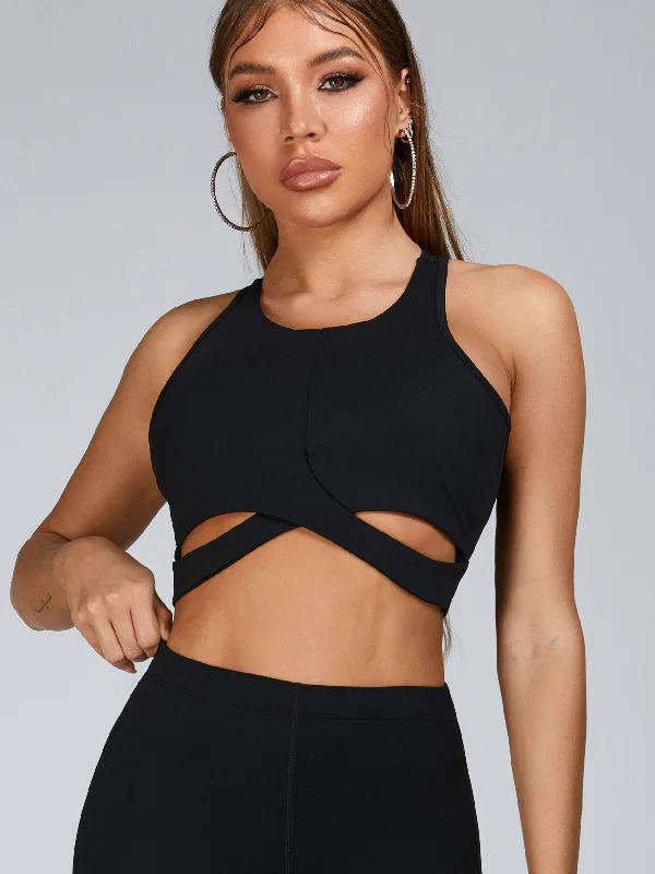 YEAR-End Sale ZASUWA Female Cutout Backless Sports Bras