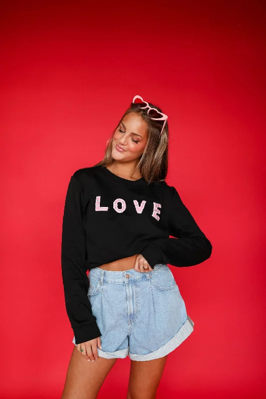 Amazing Value Love Sweatshirt - Black