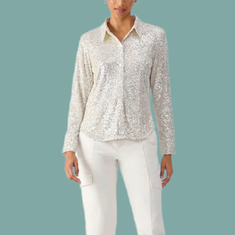Customer Appreciation Sale Radiant Sequin Shirt