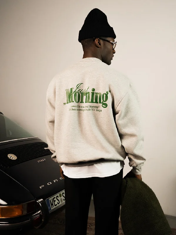 Quick Deals Just Morning Oversize Sweatshirt
