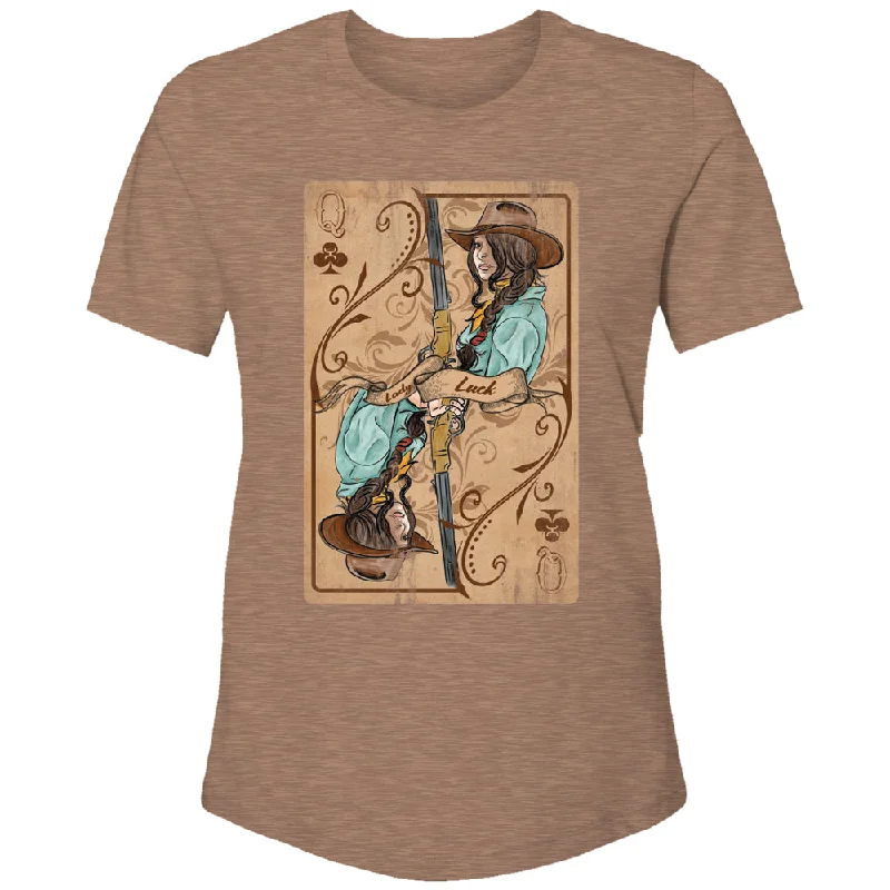 Weekend Flash Sale "Lady Luck" Light Brown T-shirt