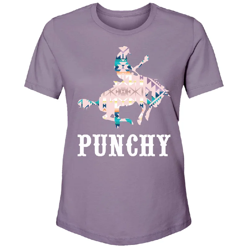 Limited Time Discount "Bronc" Purple w/Aztec T-shirt