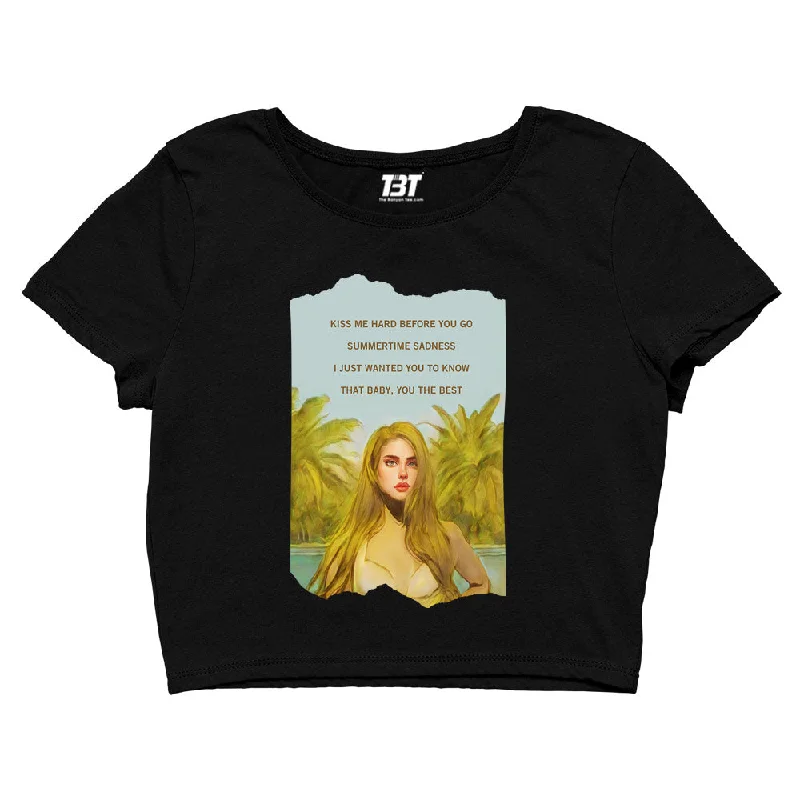 Super Savings Lana Del Rey Crop Top - Summertime Sadness
