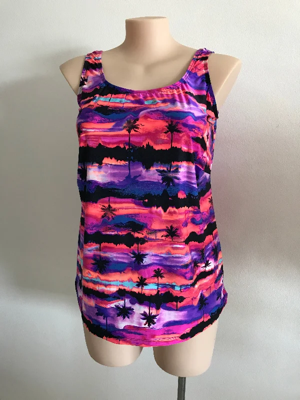 Crazy Deal Ocean Curl Tankini - Purple Print