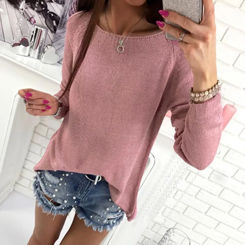 Great Deal OVERSIZED SWEATER WITH ZIPPERED BACK