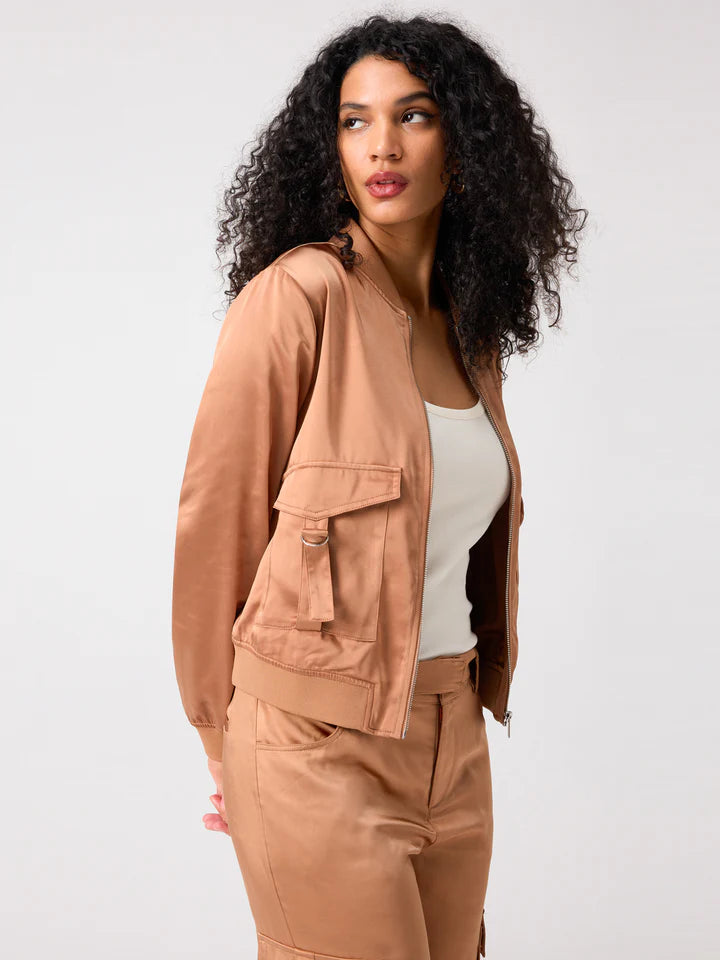 Weekend Deals That Thrill Silky Utility Bomber Jacket