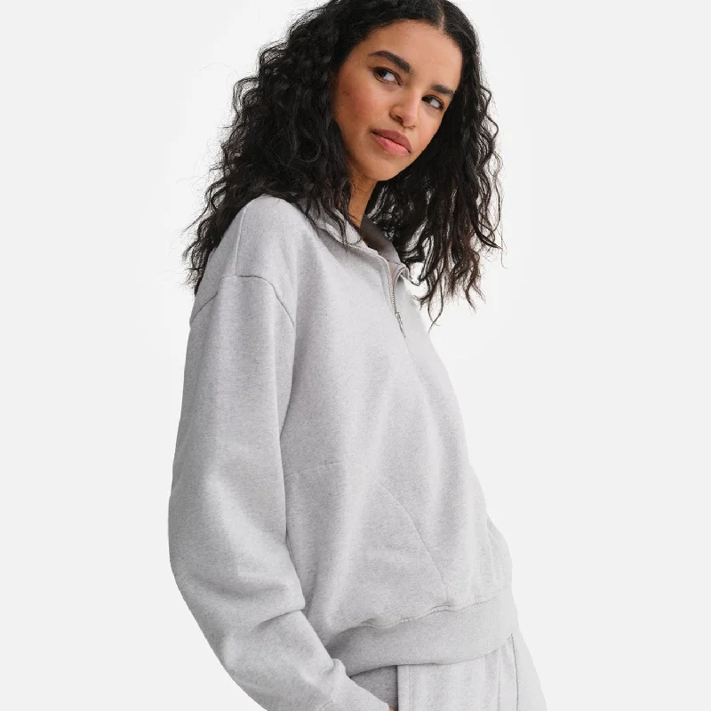 Limited Availability Organic Fleece Quarter Zip Sweatshirt