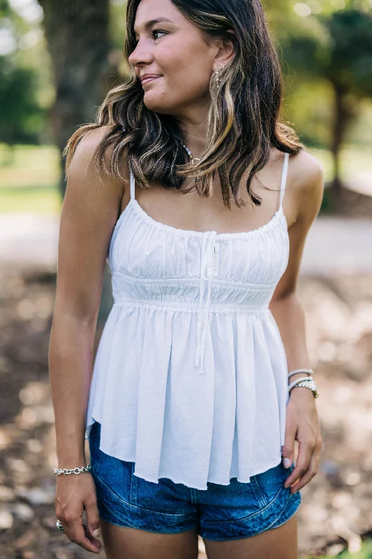 Midnight Madness Scarlett Tank - Ivory
