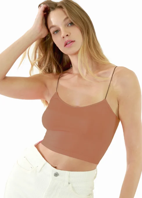 Weekend Bargains to Love Skinny Strap Cropped Cami
