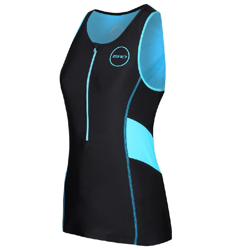 Overstock WOMENS ACTIVATE TOP BLACK TURQ ZONE3