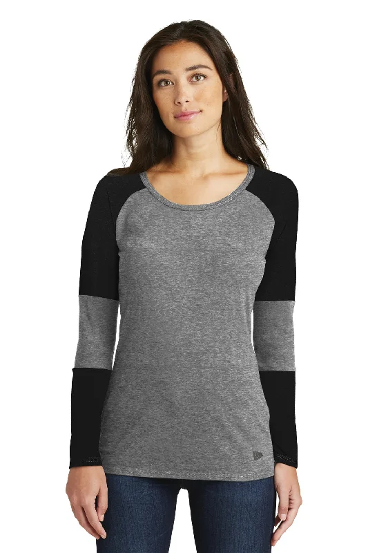 Weekend Discounts Worth Grabbing New Era Womens Performance Moisture Wicking Long Sleeve Crewneck T-Shirt - Black/Shadow Grey - Closeout Weekend Discounts Worth Grabbing New Era Womens Performance Moisture Wicking Long Sleeve Crewneck T-Shirt - Black/Shadow Grey - Closeout