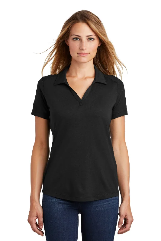 Lowest Rates Sport-Tek Womens Moisture Wicking Short Sleeve Polo Shirt - Black