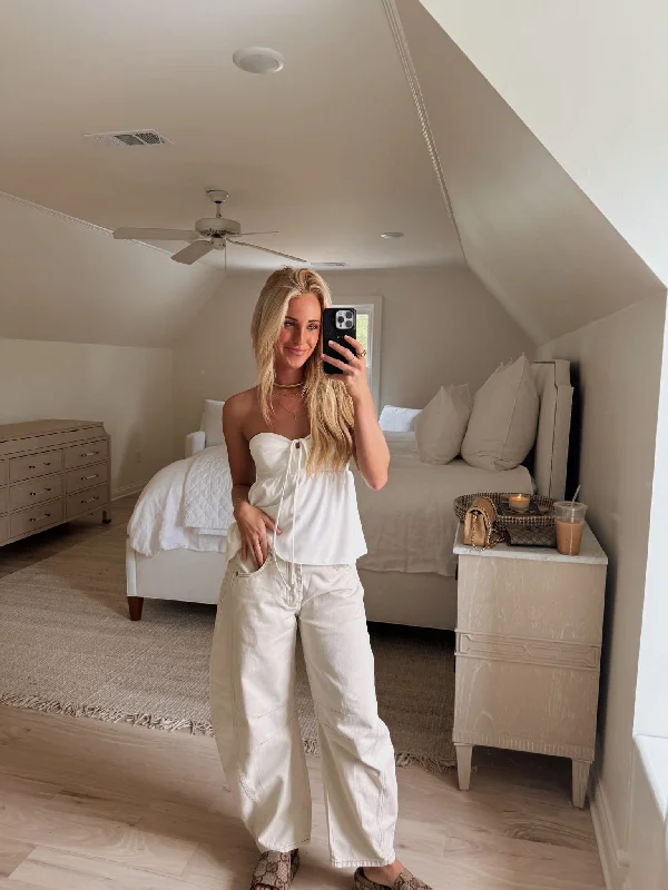 Weekend Deals That Excite Ricky Amanda Uprichard Top - Ivory