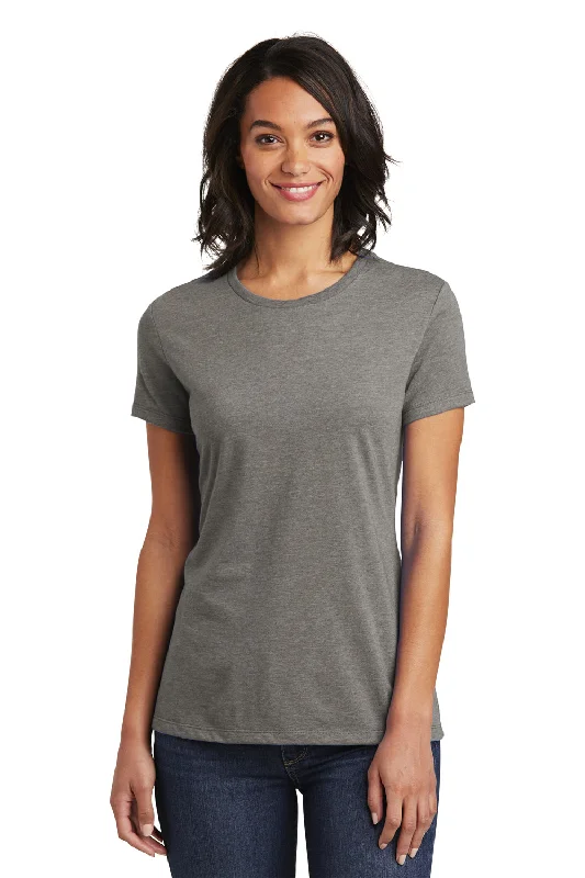 Holiday Sale District Womens Very Important Short Sleeve Crewneck T-Shirt - Grey Frost