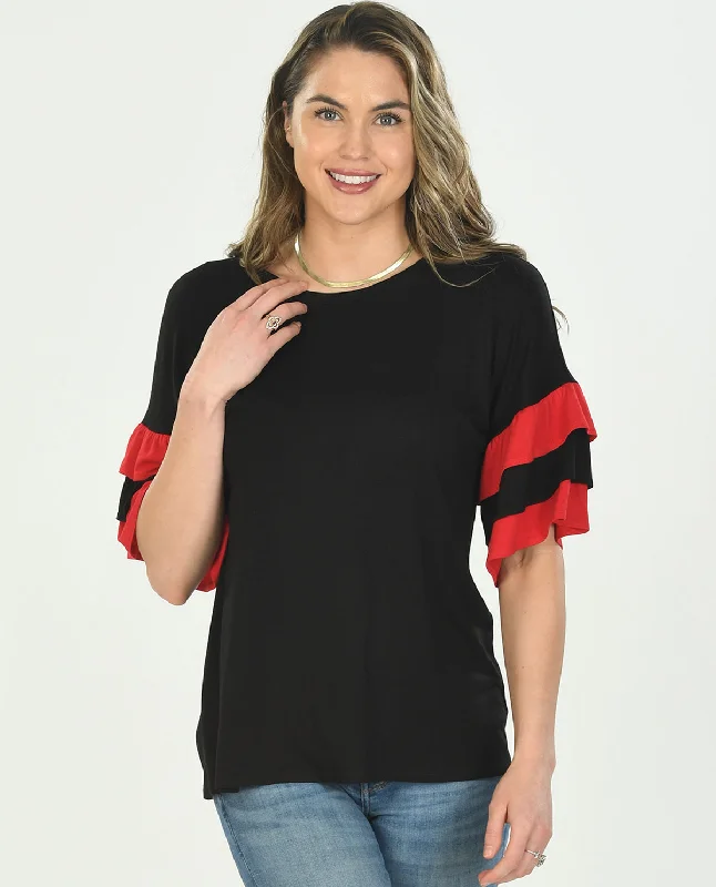 Doorbuster Deal Ruffle Sleeve Top