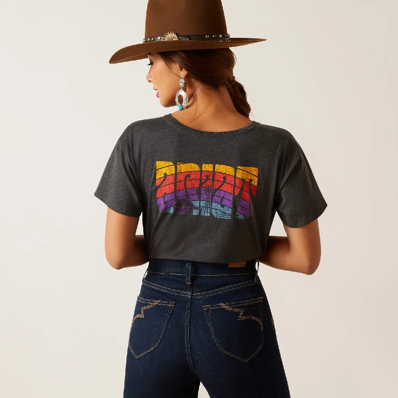 Weekend Savings Fiesta Women's Ariat Groovy Sunset T-Shirt #10047922