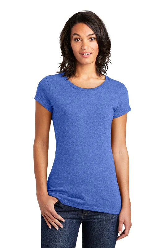 Midnight Madness District Womens Very Important Short Sleeve Crewneck T-Shirt - Royal Blue Frost