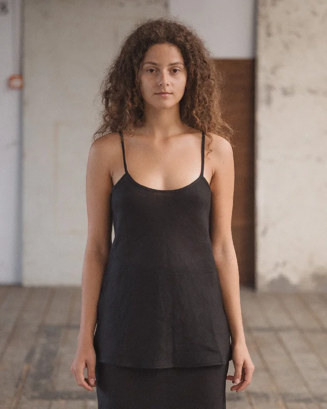 Mega Sale Dydine Top - Sheer Linen - Black