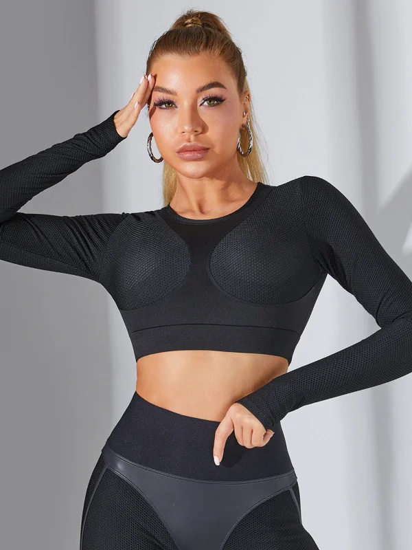 Price Break ❤ZASUWA Fly Eye Contrast Color High-rise Hip-lift Sportswears