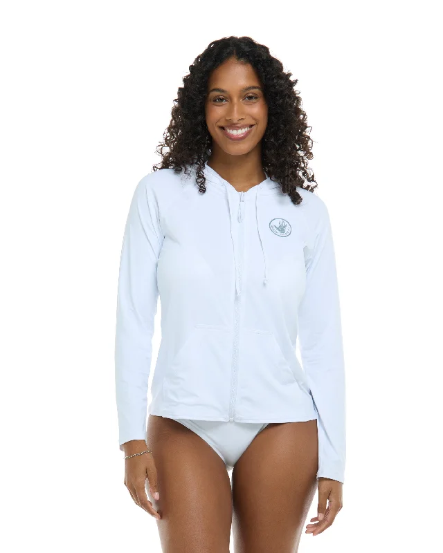 Super Deal Smoothies Barbara Hoodie Rashguard - Snow