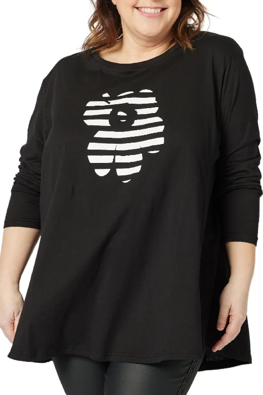 Weekend Savings Bonanza STRIPE DAISY T-SHIRT - 45092C