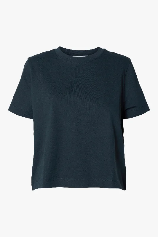 New Deals Essential Boxy Tee Sapphire
