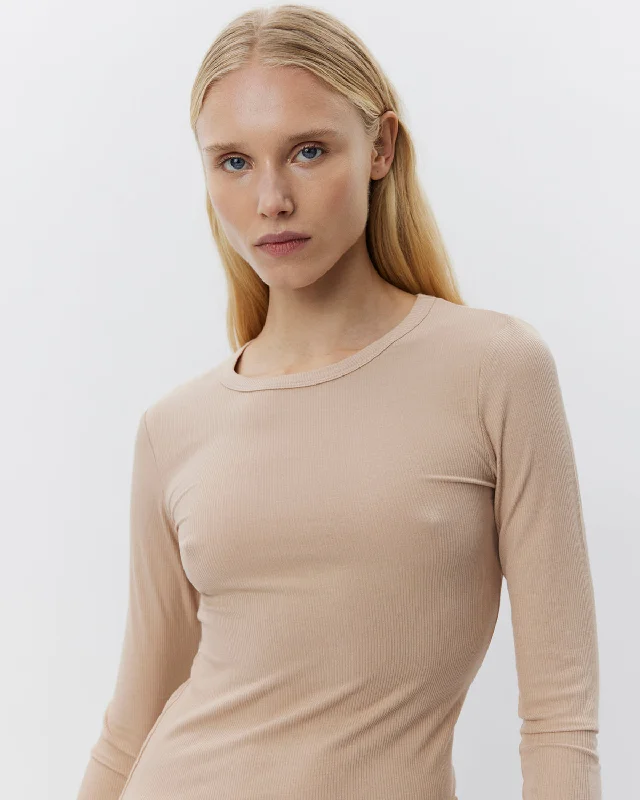 Deal Mania PETRICIASW T-SHIRT LONG SLEEVE - Beige