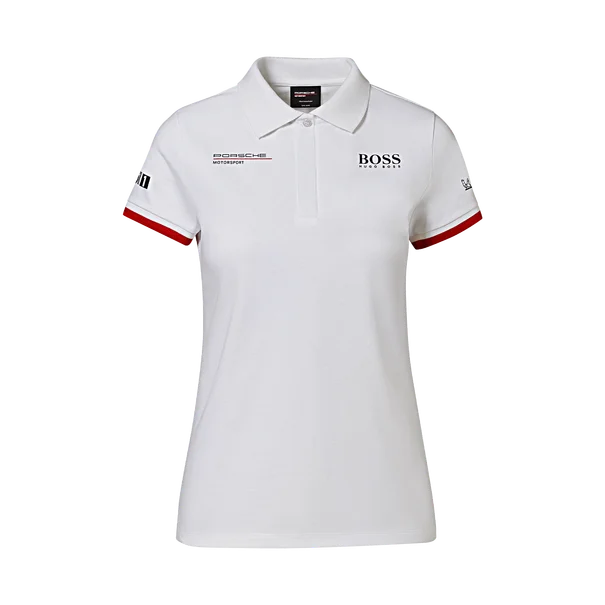 Quick Deals Porsche Ladies Polo Shirt Hugo Boss (White) - Motorsport