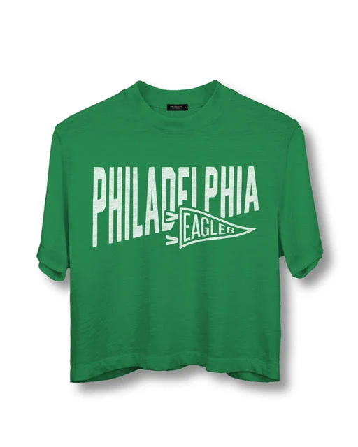 Online Exclusive Eagles Dual Threat Cropped Tee