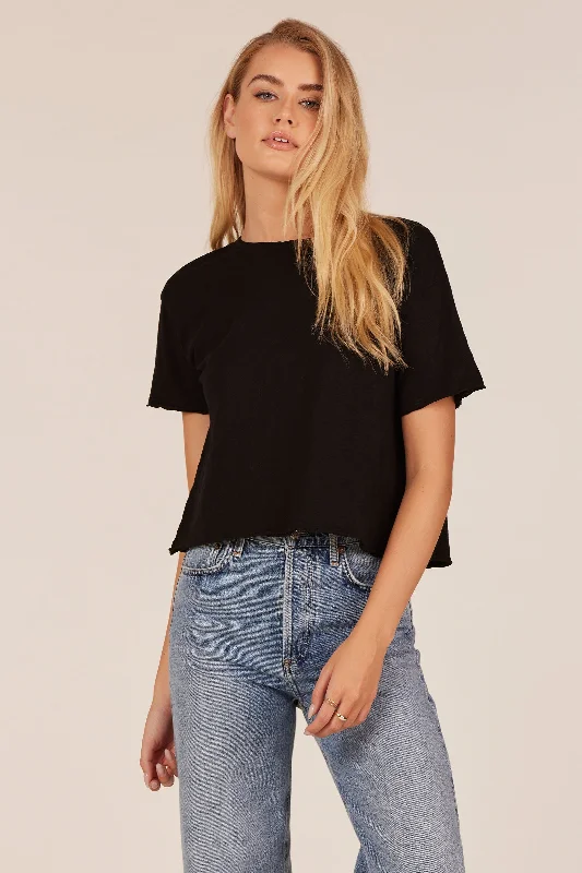 Hot Buy RAW EDGE CROPPED TEE