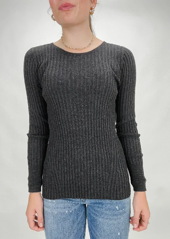 Weekend Bargains to Cherish Katie Rib Crew Neck