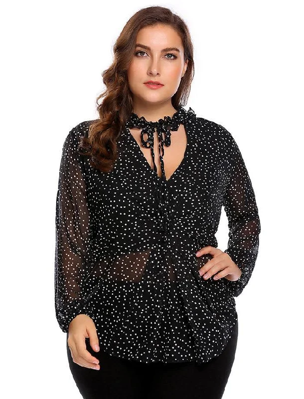 Discount Extravaganza PRETTY AS A PICTURE CHIFFON TOP
