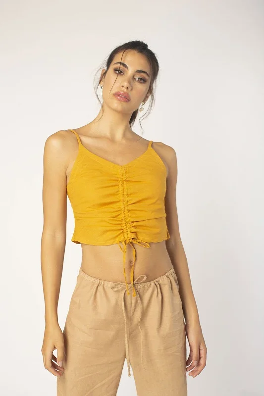 Hot Deal Seed Front Ruched Cami