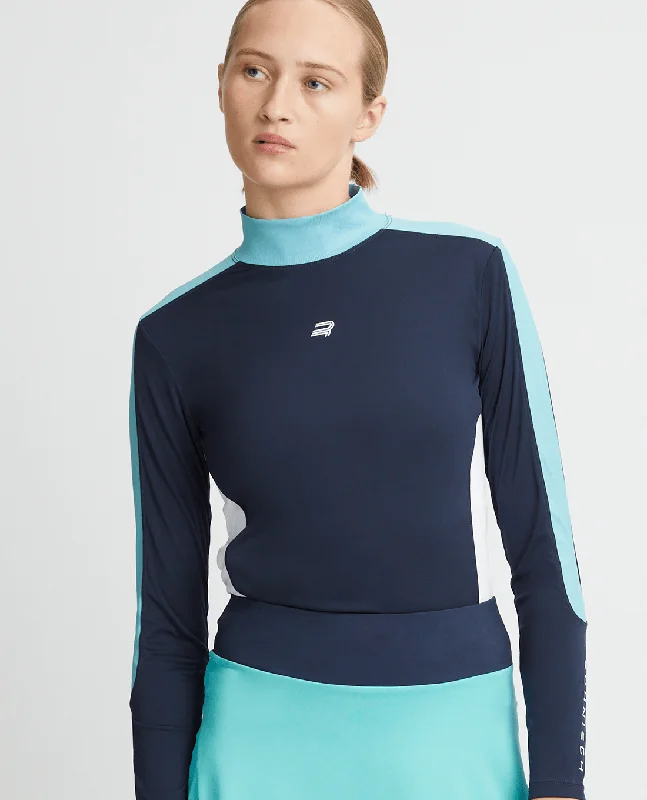 Pay Less ROHNISCH Scarlett Long Sleeve Base Layer Top Navy