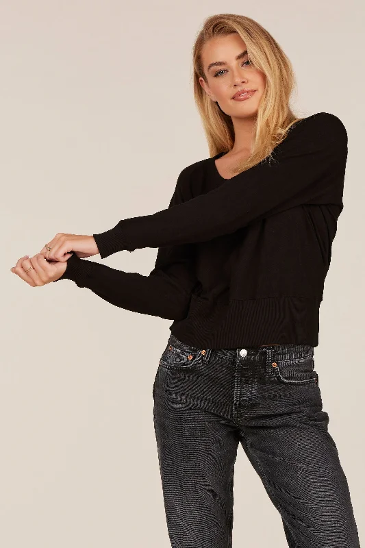 Pay Less V-NECK RAGLAN LONG SLEEVE