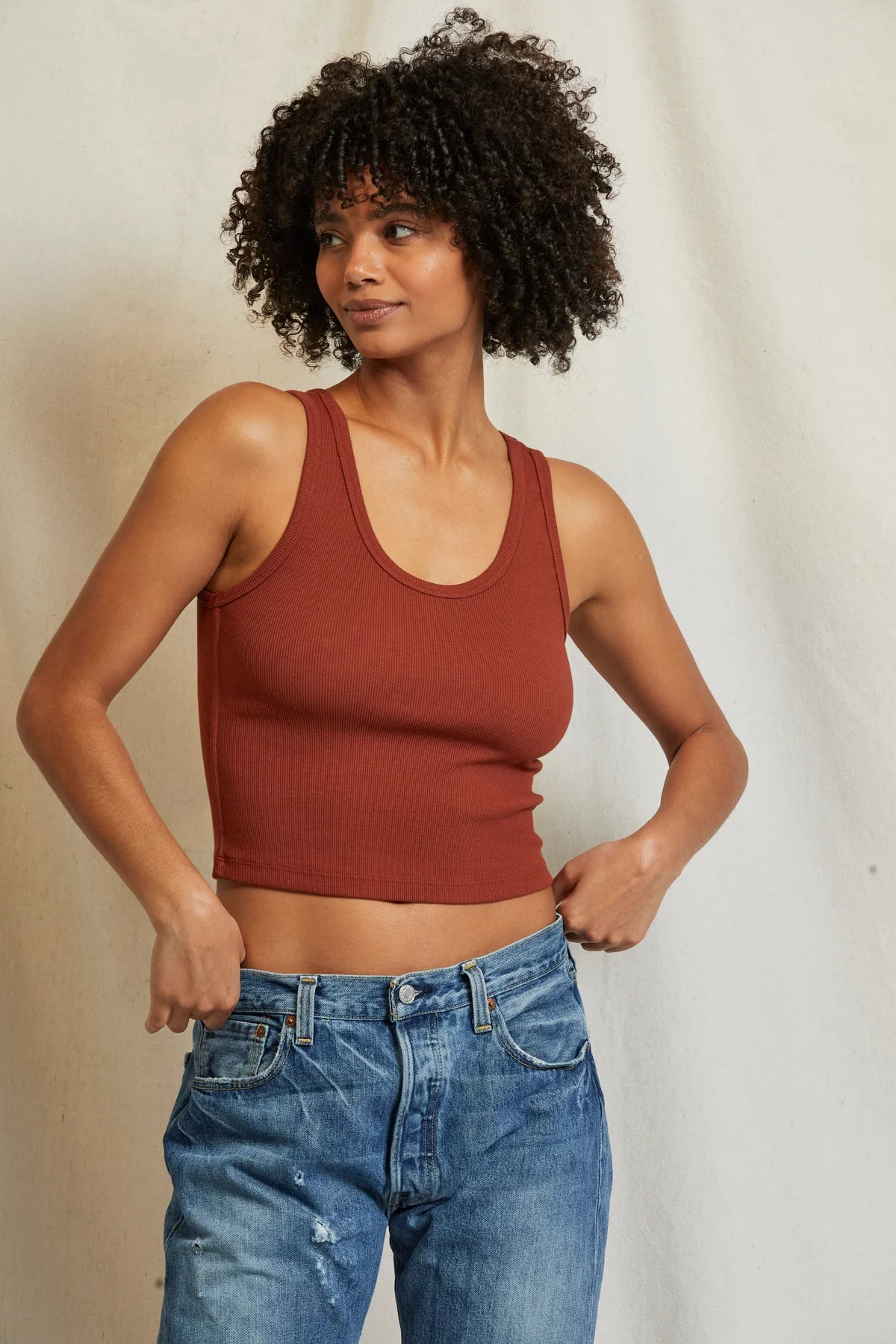 Weekend Deals to Make You Happy Blondie Tank - Russet