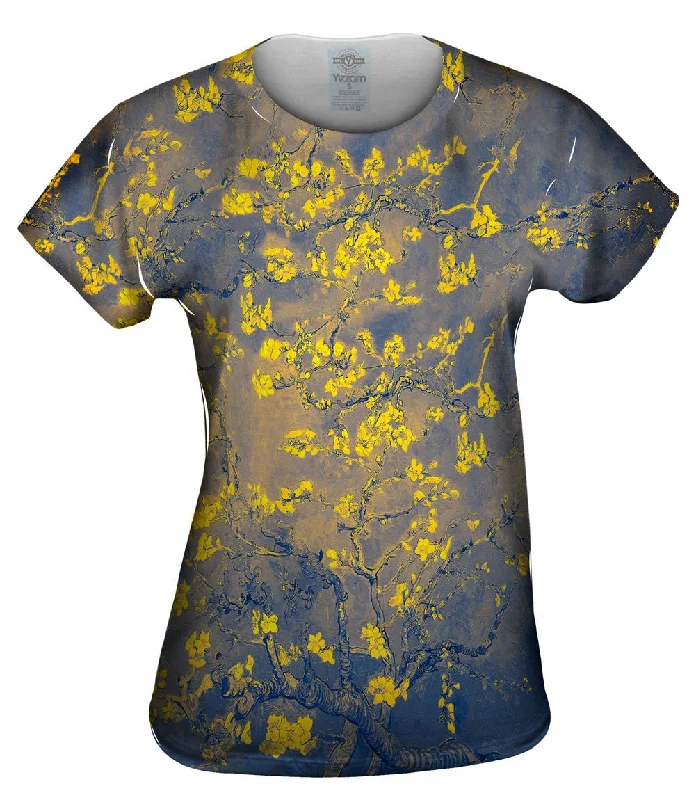 Extra Savings Pop Art - "Van Gogh Blossoming Navy Gold" (1890)