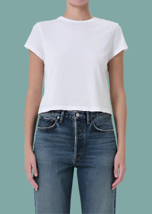 Exclusive Deal Adine Shrunken Tee - White