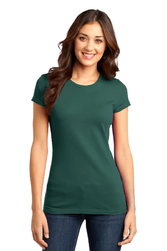 Don't Wait District Womens Very Important Short Sleeve Crewneck T-Shirt - Evergreen - Closeout