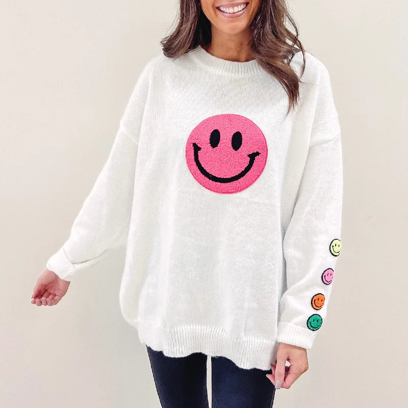 Price Reduction Happy Patch Sweater