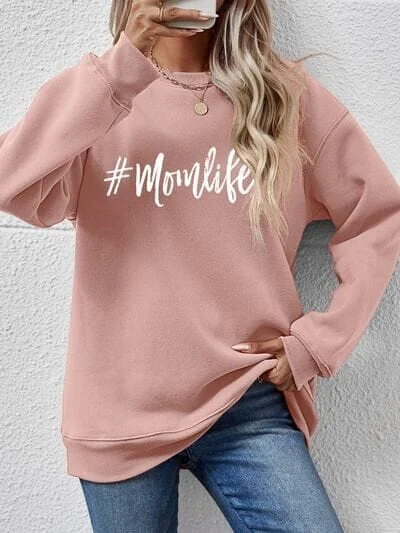 Major Savings #Momlife Women's Graphic Sweatshirt