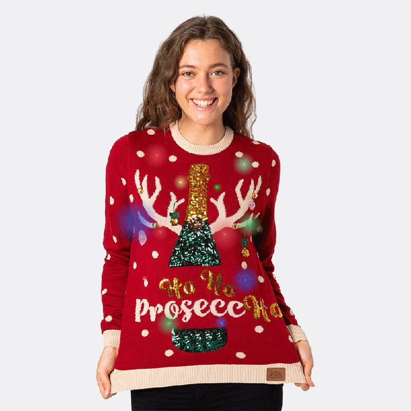 Hot Buy Prosecco Weihnachtspullover Damen