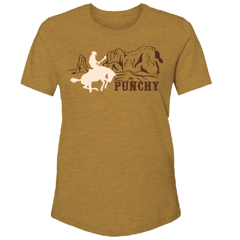Bonus Savings "Punchy Desperado" Mustard Heather T-shirt