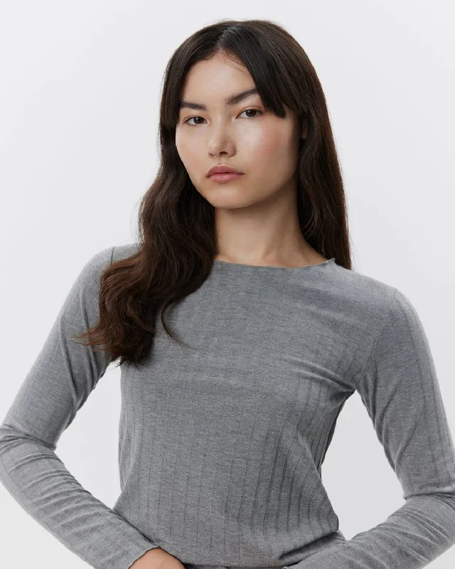 Special Offer MATTIESW T-SHIRT LONG SLEEVE - Grey melange