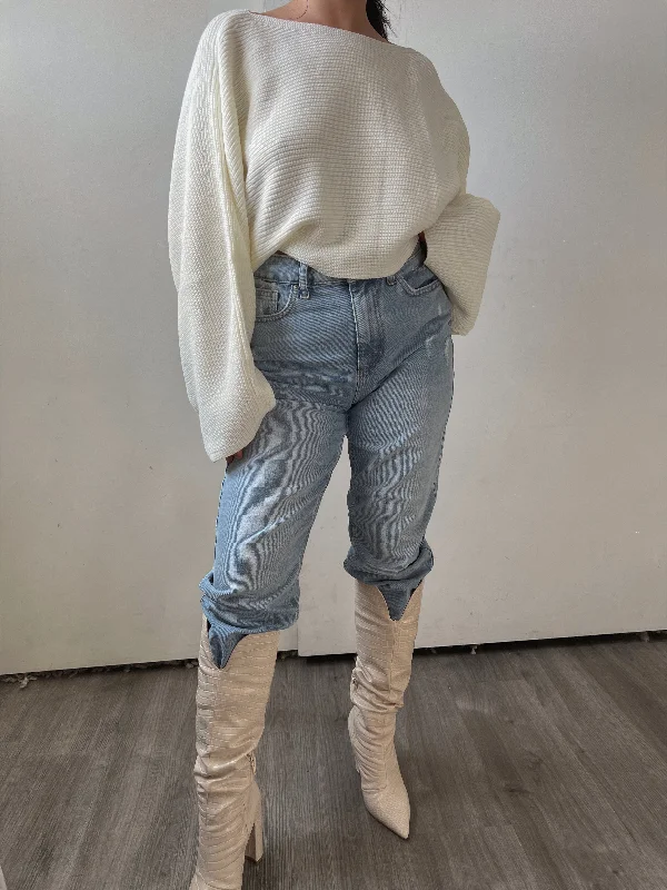 Exclusive Preview Care Free Open Back Sweater